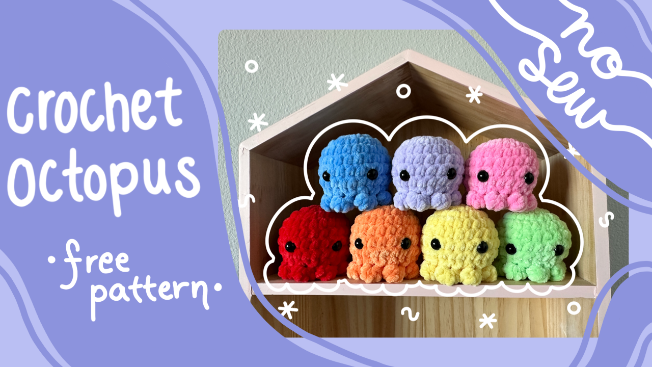 Octopus Crochet Pattern (no sew!) - Toristory Creations